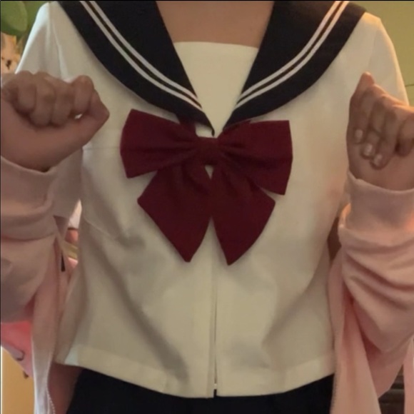 small seifuku set~ top, bow, navy skirt included! by cutiekill - Picture 1 of 2